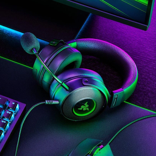 هدست گیمینگ سیمی ریزر مدل Kraken V3 HyperSense - تصویر گالری 1