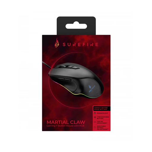 ماوس گیمینگ سیمی شورفایر مدل Martial Claw 48837 با نورپردازی RGB - تصویر گالری 1