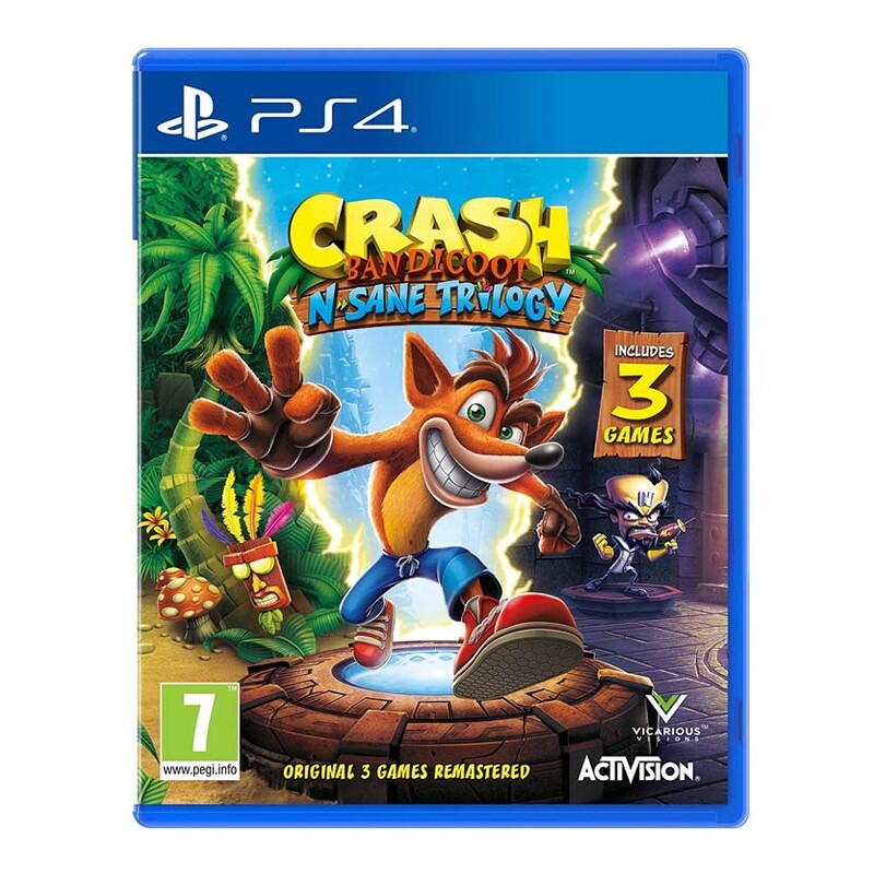 دیسک بازی Crash Bandicoot N. Sane Trilogy برای PS4