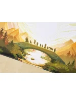 پد موس دراپ مدل The Lord of the Rings Fellowship Desk Mat Gold - نمای محصول