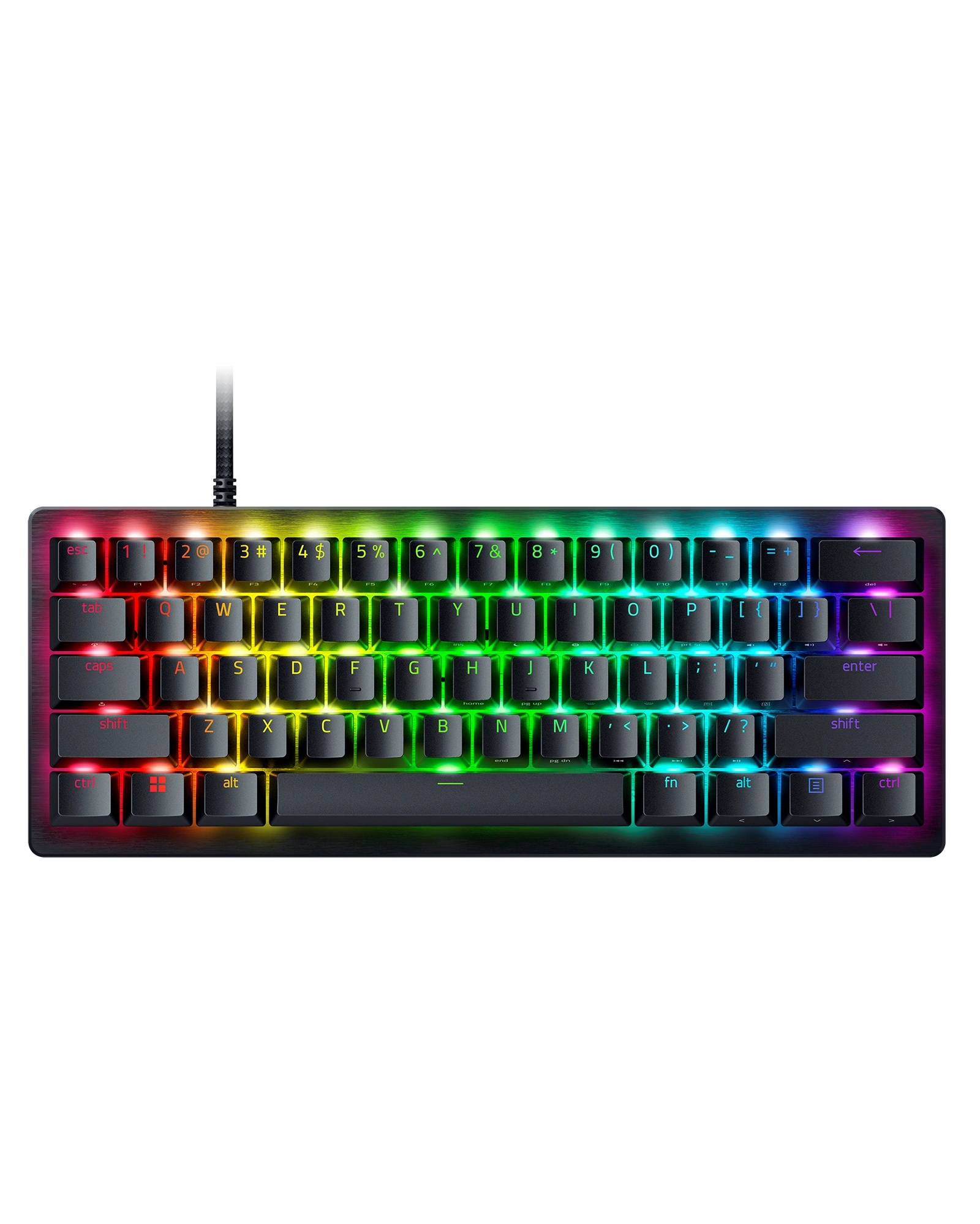 کیبورد گیمینگ ۶۰ درصد ریزر مدل Huntsman V3 Pro Mini با سوئیچ آنالوگ - نمای محصول