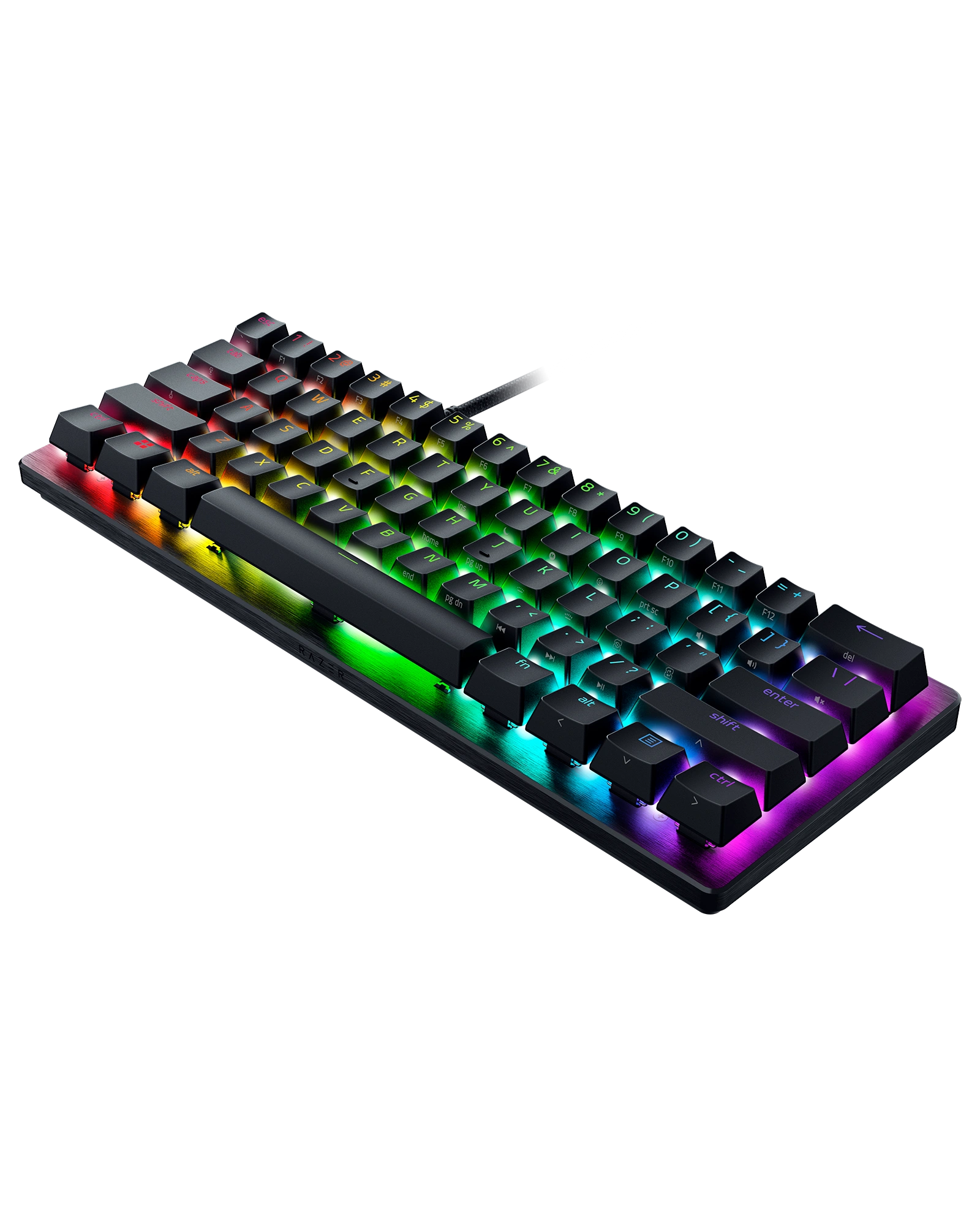 کیبورد گیمینگ ۶۰ درصد ریزر مدل Huntsman V3 Pro Mini با سوئیچ آنالوگ - نمای محصول
