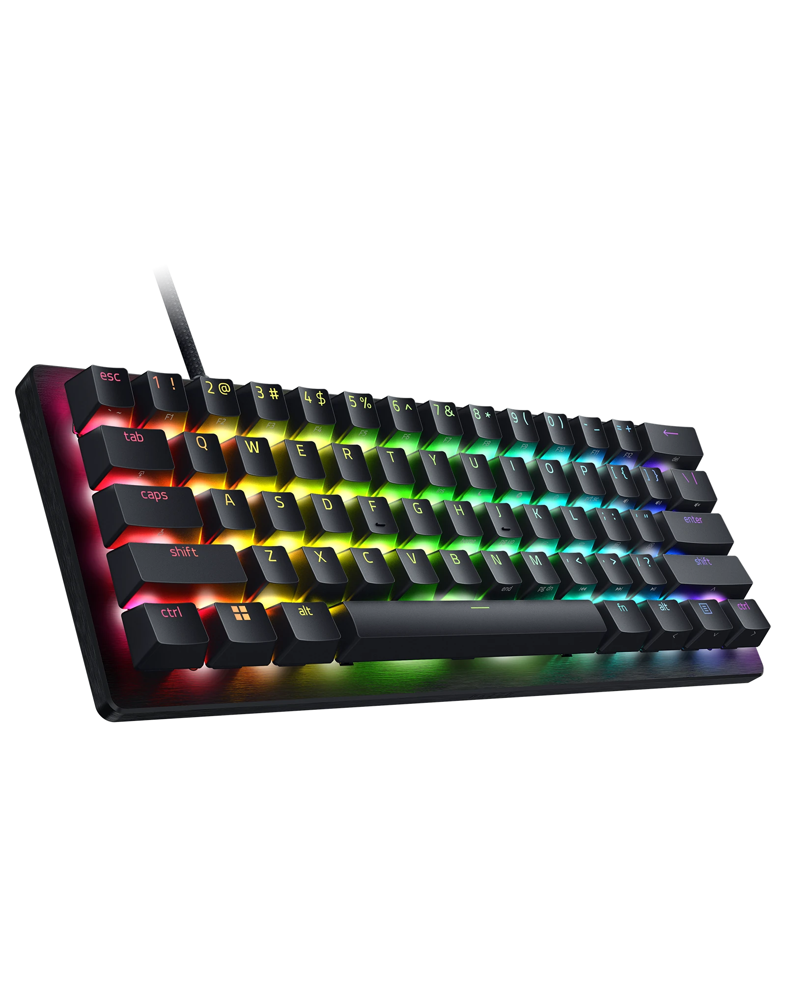 کیبورد گیمینگ ۶۰ درصد ریزر مدل Huntsman V3 Pro Mini با سوئیچ آنالوگ - نمای محصول