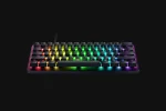 کیبورد گیمینگ ۶۰ درصد ریزر مدل Huntsman V3 Pro Mini با سوئیچ آنالوگ رنگ مشکی - نمای محصول
