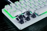 کیبورد گیمینگ ۶۰ درصد ریزر مدل Huntsman V3 Pro Mini با سوئیچ آنالوگ رنگ سفید - نمای محصول