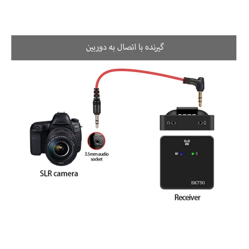 میکروفون یقه‌ای بی‌سیم مدل SK750 Z2 - نمای محصول
