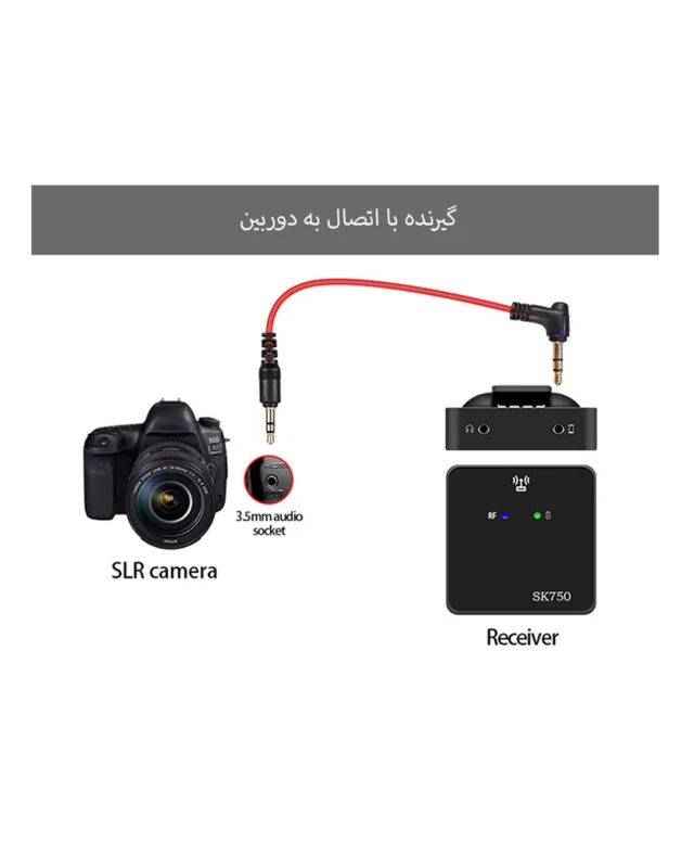 میکروفون یقه‌ای بی‌سیم مدل SK750 Z2 - نمای محصول