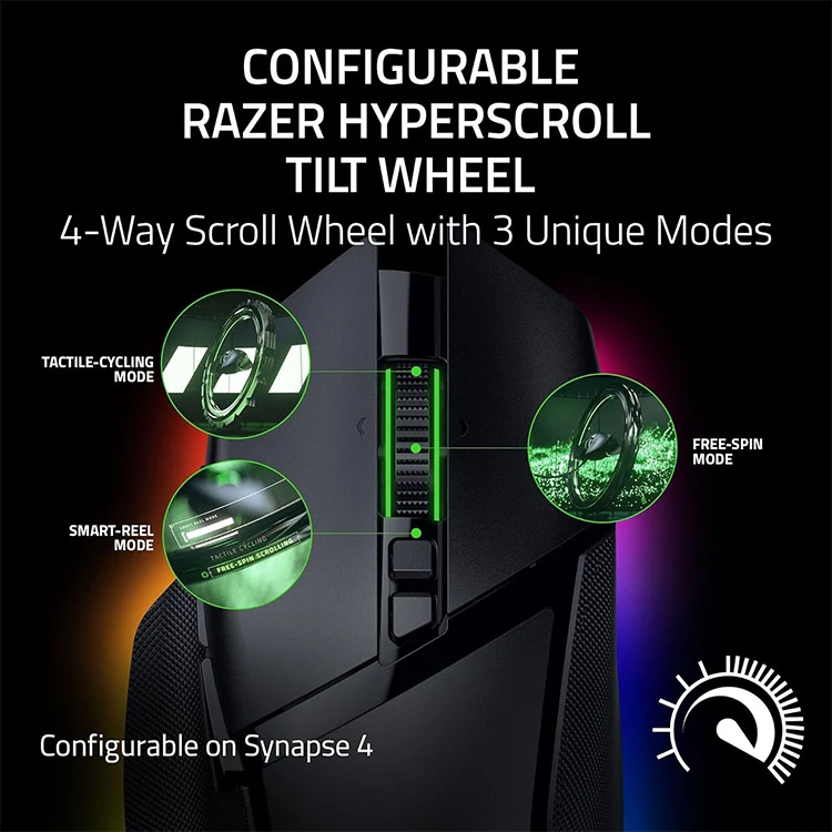 ماوس گیمینگ بی‌سیم ریزر مدل Basilisk V3 Pro 35K - نمای محصول