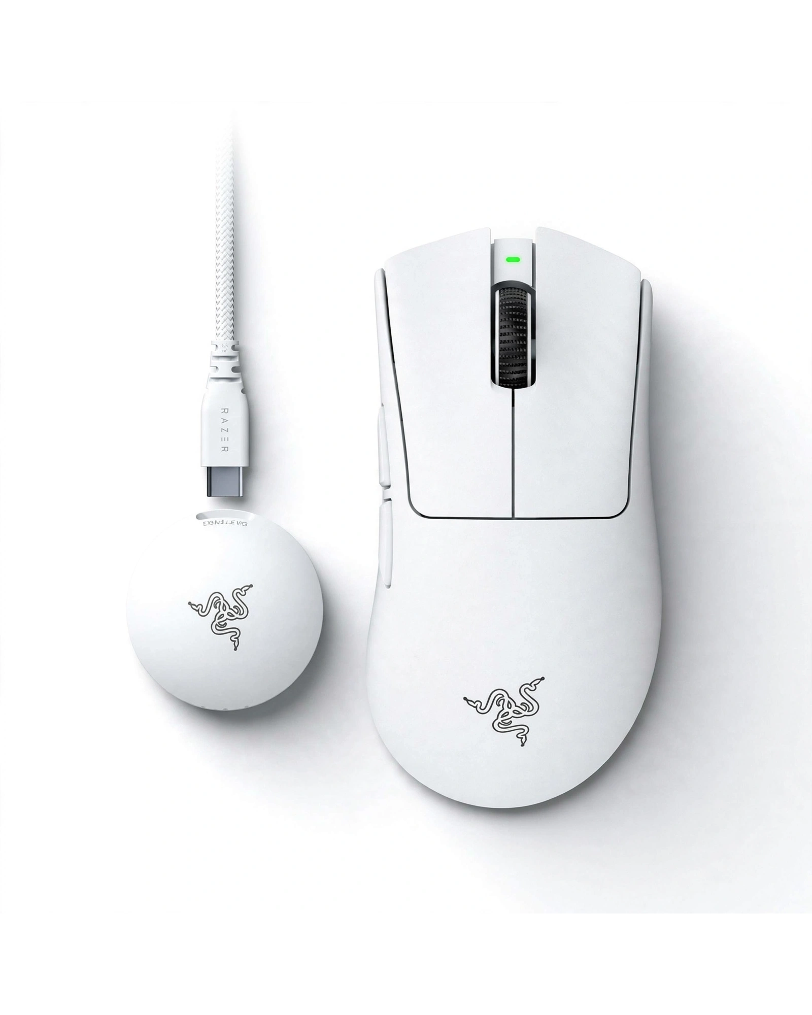 ماوس گیمینگ بی‌سیم ریزر مدل DeathAdder V4 Pro رنگ سفید - نمای محصول
